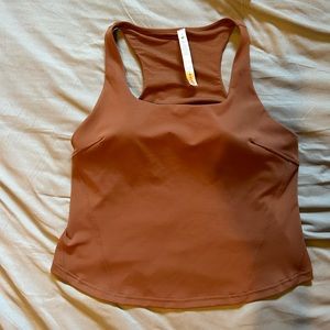 Lululemon Racerback tank Size 16 Java ( Chocolate Brown)